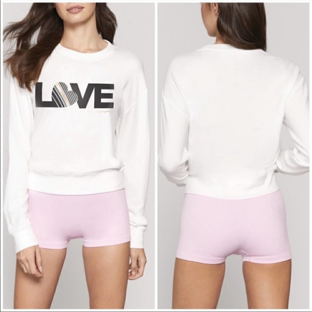 Spiritual Gangster Love Savasana Graphic Pullover Sweatshirt Size NWT Large